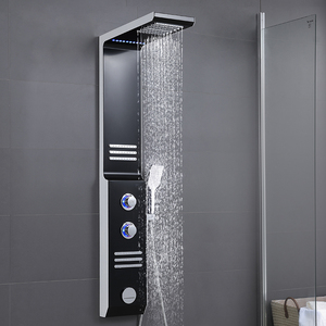 樱花卫浴304不锈钢淋浴屏恒温淋浴花洒套装沐浴屏淋雨喷头挂墙式