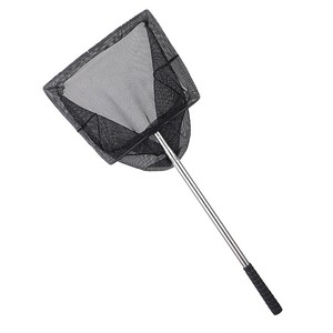 泳池鱼池树叶打捞网锦鲤鱼网抄网捞加长垃圾鱼捞方形伸缩金鱼渔网