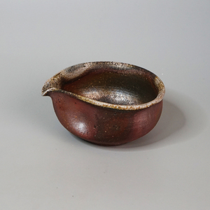 日本进口备前烧宝瓶公道杯 手工日式家用茶器复古柴烧粗陶公平杯