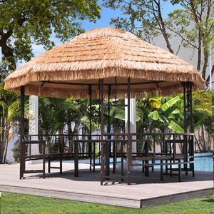 0024人付款淘宝户外凉亭庭院农家乐茅草屋稻草棚亭子景