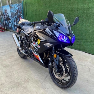 全新国四川崎小忍者摩托车r3v6跑车双缸400公路趴赛地平线可上牌