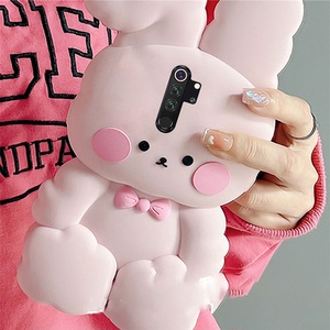 note8手机壳8可爱7网红pro软萌redmi保护套noto立体兔兔闺蜜创意新款p