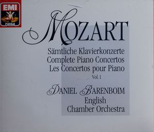 EMI 莫扎特钢琴协奏曲全集 10CD/巴伦博伊姆 厚盒小天使
