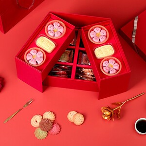 宫廷糕点曲奇饼干礼盒装喜饼零食大礼包38节情人节伴手礼批发团购