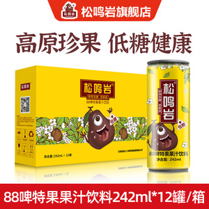 新包装松鸣岩88啤特果发酵果汁饮料甘肃特产易拉罐装解腻健康饮料