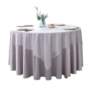 酒店饭店餐厅白色加厚台布防水防油纯色圆桌正方形一次性磁白桌布