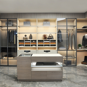 飞美爱格板u702激光封边定制衣柜平开门实木颗粒全屋定制现代简约