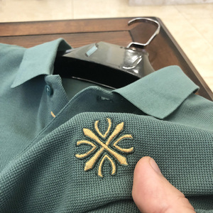重磅厚款刺绣polo衫短袖纯色纯棉宽松大码菠萝衫男翻领t恤珠地棉