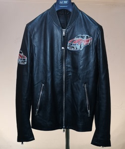 现货diesel black gold迪赛黑金男羊皮短款修身皮衣意大利产特价