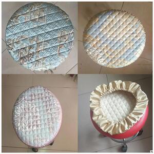 布套坐垫子圆垫食堂圆凳子上的套子转椅圆形凳圆套罩秋冬季圆椅.