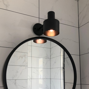 340人付款淘宝圆形镜柜卫生间洗漱台简约下水器大号悬挂式镜前灯定制