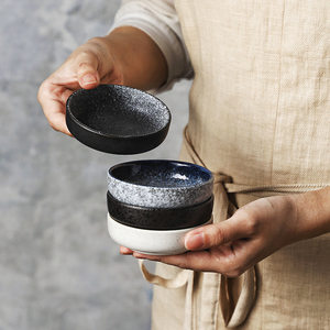 陶瓷调味碟家用小吃碟创意日式圆形蘸料碟酱料调料番茄酱油醋碟子