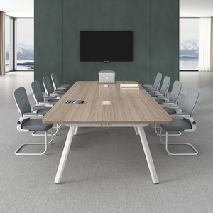办公桌简约现代长桌条桌6人会议室桌子8人办公桌椅组合小型会议桌