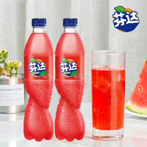 可口可乐芬达网红新口味西瓜葡萄味夏日清凉解暑果味汽水碳酸饮料