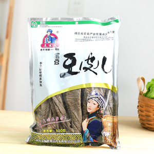 恩施特产 黑豆皮素牛排人造肉恩施特产豆腐皮凉拌火锅袋装300g