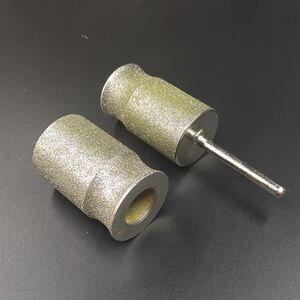 金刚砂打磨工具玉石手镯内外圈打磨倒角坑轮圆柱凹形e冲砣横机磨