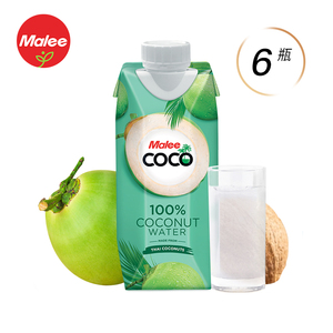 malee玛丽椰子水饮料330ml*6瓶进口nfc纯椰青水孕妇椰子汁0脂果汁