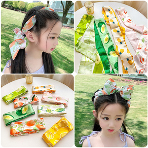 儿童发带绑发带韩国新款小女孩丝巾丝带头饰宝宝飘带发绳女童发饰