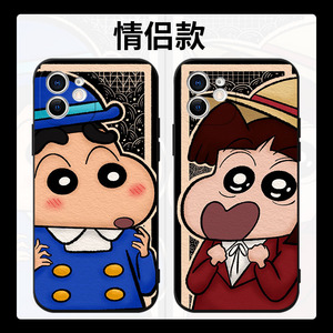蜡笔小新情侣手机壳苹果13华为mate40pro情侣款iphone12小米11任意