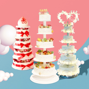 慕仙迷网红多层生日蛋糕婚礼祝寿蛋糕庆典创意定制蛋糕 上海 同城