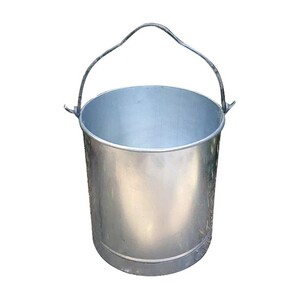 网红桶铁皮白大号铁桶井r里吊水桶家用铁水桶钓鱼提水盖带桶洗包