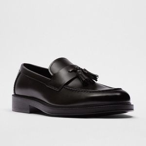 英伦风皮鞋男鞋商务休闲时尚walk zara春新品棕色乐福鞋船鞋豆豆