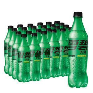 雪碧无糖零卡汽水碳酸饮500ml*12瓶 整箱装可口可乐新老包装随机