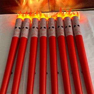 007人付款淘宝电子手持火炬充电仿真火把传递运动会火举火盆开幕式