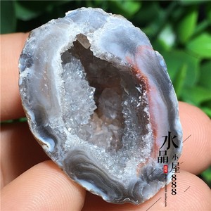 天然水晶巴西玛瑙聚宝盆娇小款玛瑙洞一物一图a