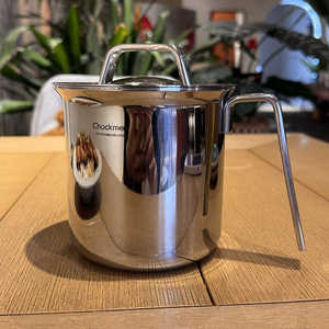 出德国~复古18/10三层钢多用可加热烧水壶茶缸咖啡杯热奶杯11cm