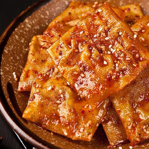 馋三疯湖南特产手工豆腐豆干香辣泡泡干80g办公室小吃网红小零食