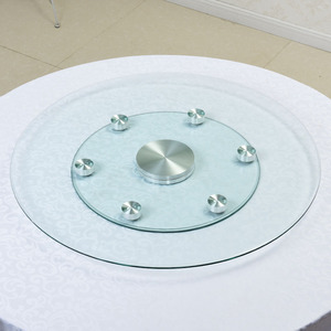 秀晰餐桌转盘钢化玻璃家用大圆桌面底座台面转盘玻璃转盘钢化玻璃