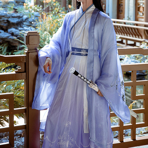 仙气古风交领齐腰大袖衫魏晋南北朝汉服男正版原创戏服古装中国风