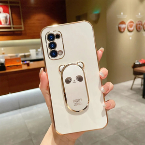 opporeno5手机壳r5k直边电镀新款女生remo5pro指环保护外套r5proplus