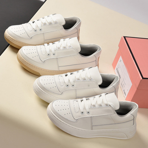 acne 小白鞋女2023系带魔术贴休闲厚底低帮运动百搭后跟笑脸板鞋