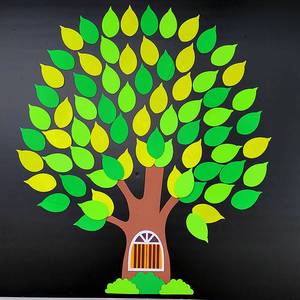 愿望树墙贴写心愿创意许愿墙班级环境文化布置教室黑板报墙面装饰