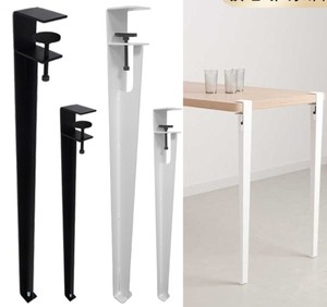 免打孔桌腿金属支架桌脚可移动升降桌子铁艺支撑腿支撑架方桌支架