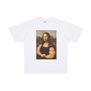 Mona Lisa Muscles蒙娜丽莎油画健身肌肉短袖男女同款休闲宽松T恤