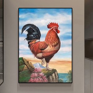 大公鸡的画