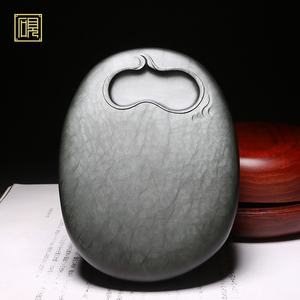 之鹅砚手工雕刻天然原石老坑四大名坑龙尾山安徽歙县歙砚端砚高档文房