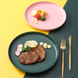 牛排餐盘创意北欧餐具碟子ins风沙拉早餐盘子菜盘家用网红西餐盘