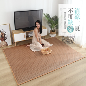日式地毯客厅卧室阳台榻榻米地垫夏季床边夏凉垫凉席地垫满铺房间