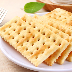 嘉士利芝麻苏打饼干香葱奶盐味苏梳打饼200g办公室休闲零食小吃