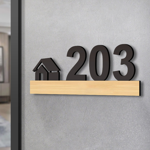 门牌号定制家用高档住宅创意号码牌轻奢小区别墅序号牌子高端公司户外