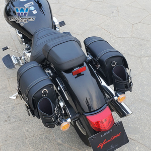 肌车狼 适用于力帆v16边包侧边包复古侧边箱摩旅改装防水皮包专用