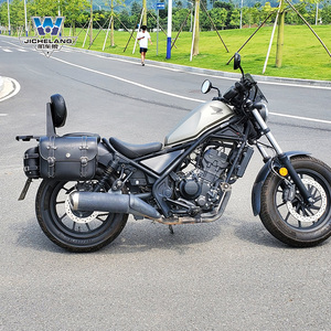 肌车狼 适用于本田cm300/500边包复古边箱帆布侧边包改装靠背防水