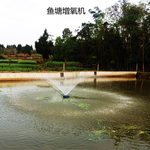 全自动鱼塘专用增氧机小型鱼池浮水泵喷泉式养殖氧气泵大型养殖用