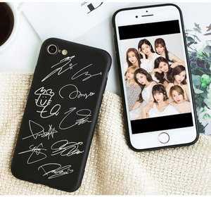 适用twice同款签名周边手机壳sana林娜琏momo周子瑜苹果oppo华为