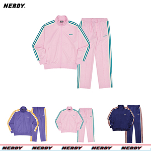 韩国nerdy2022金泰妍同款运动服女休闲外套马卡龙串标运动裤套装