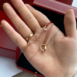 卡地亚双环扣项链